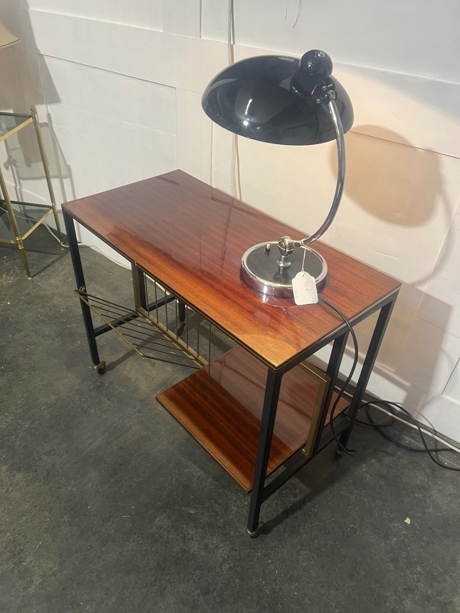 Vintage Newspaper Rack Table  