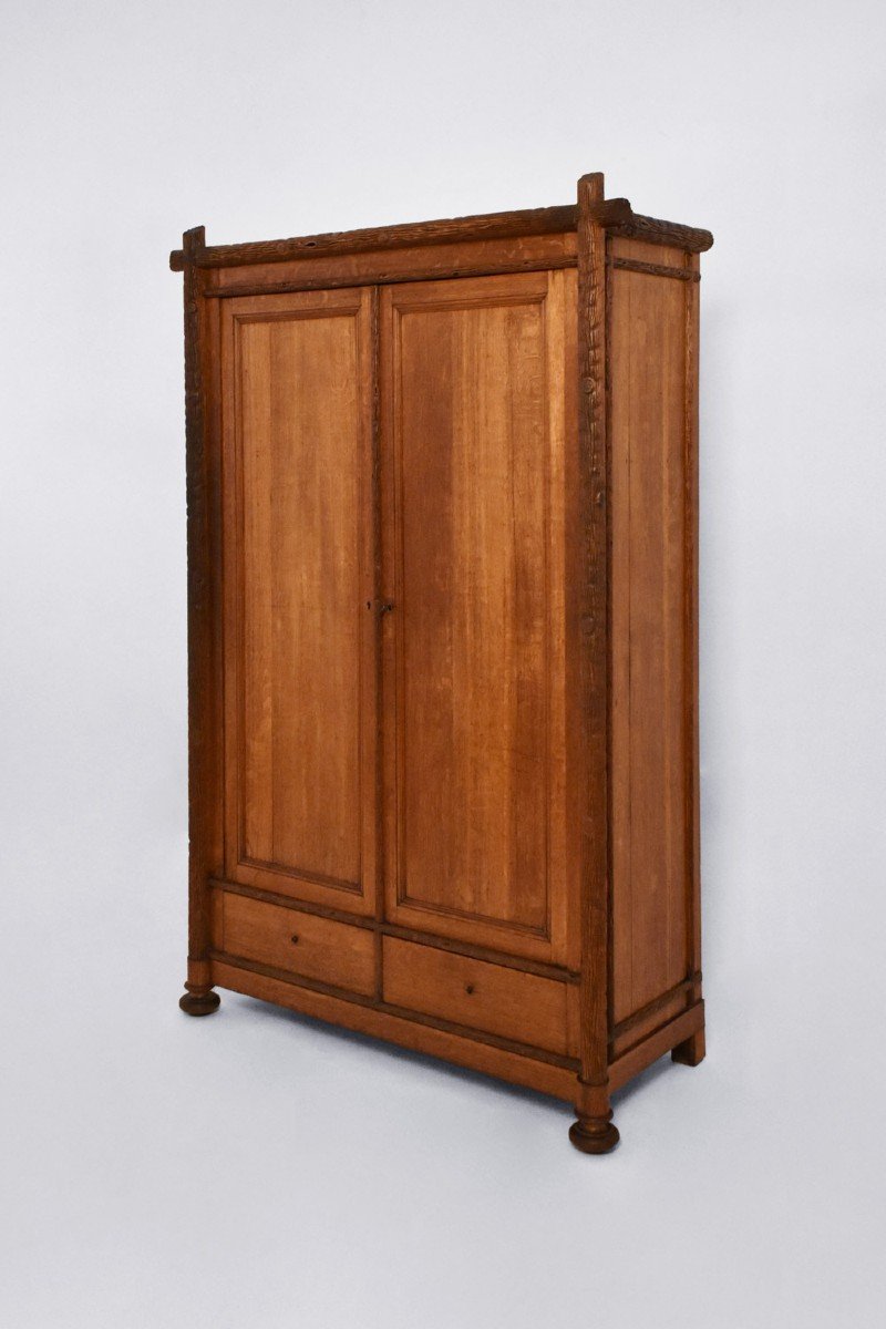 Pair Of Black Forest Wood Cabinets, 19th Century.-photo-3