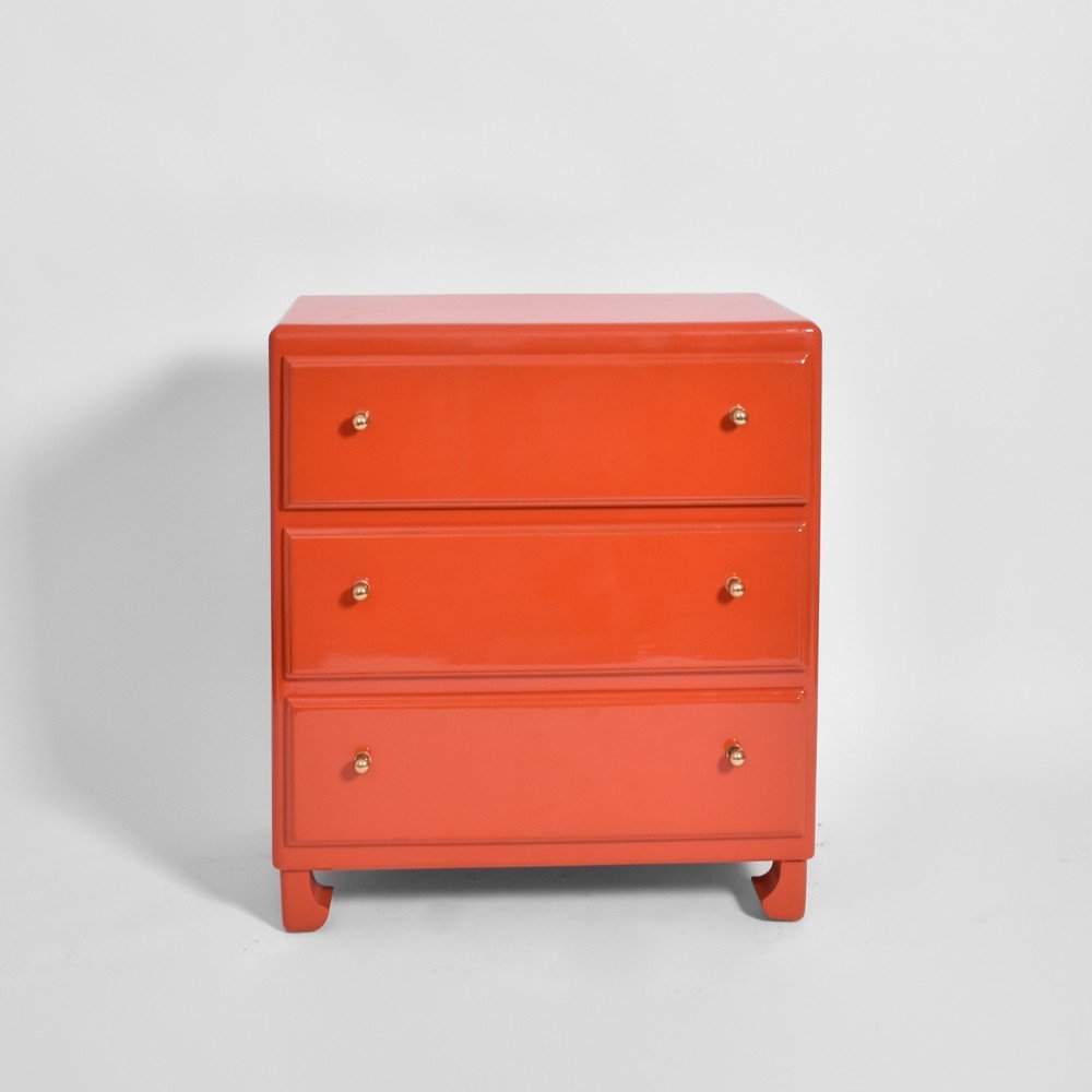 Commode Atelier Martine Couleur Corail, 1920s.