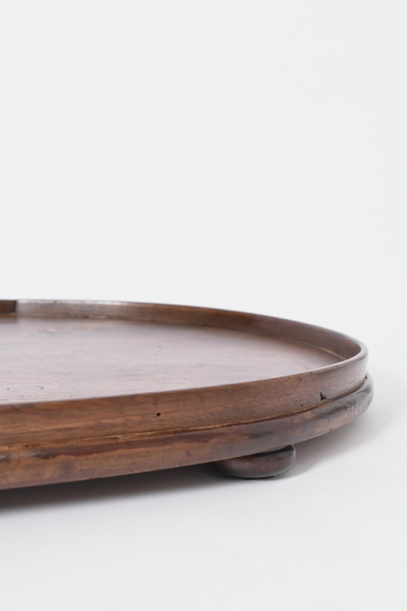 Oval Wooden Tray, 1900s.-photo-3