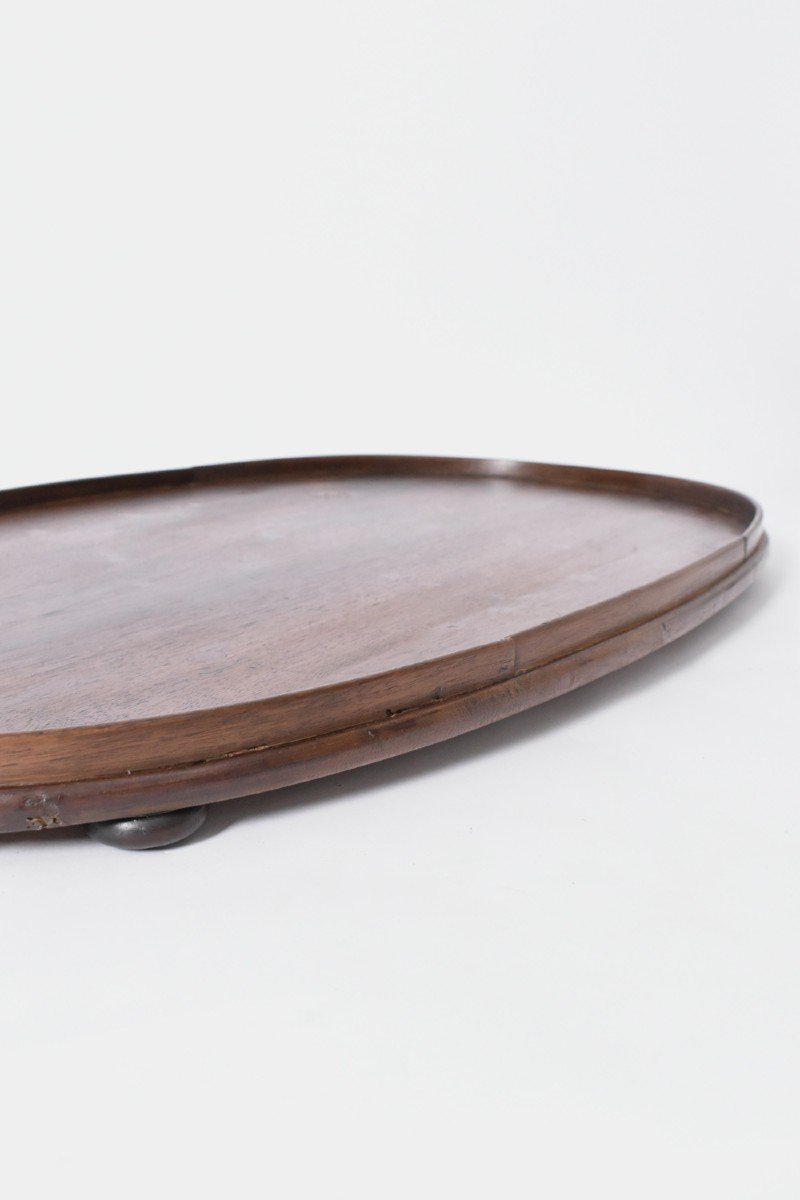 Oval Wooden Tray, 1900s.-photo-4