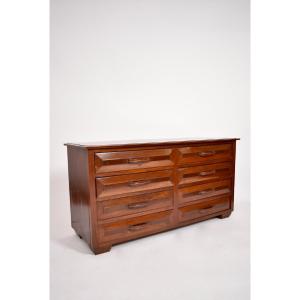 Solid Mahogany Chest Of Drawers, 1970s.