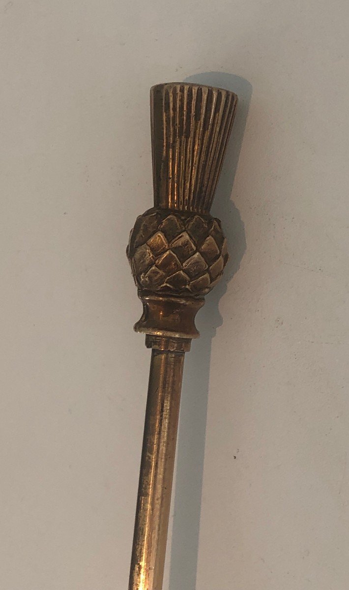 Pineapple Brass Fireplace Tools-photo-4