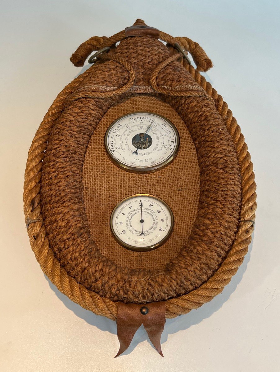 Rope Barometer. French Work By Adrien Audoux & Frida Minet. Circa 1950-photo-2