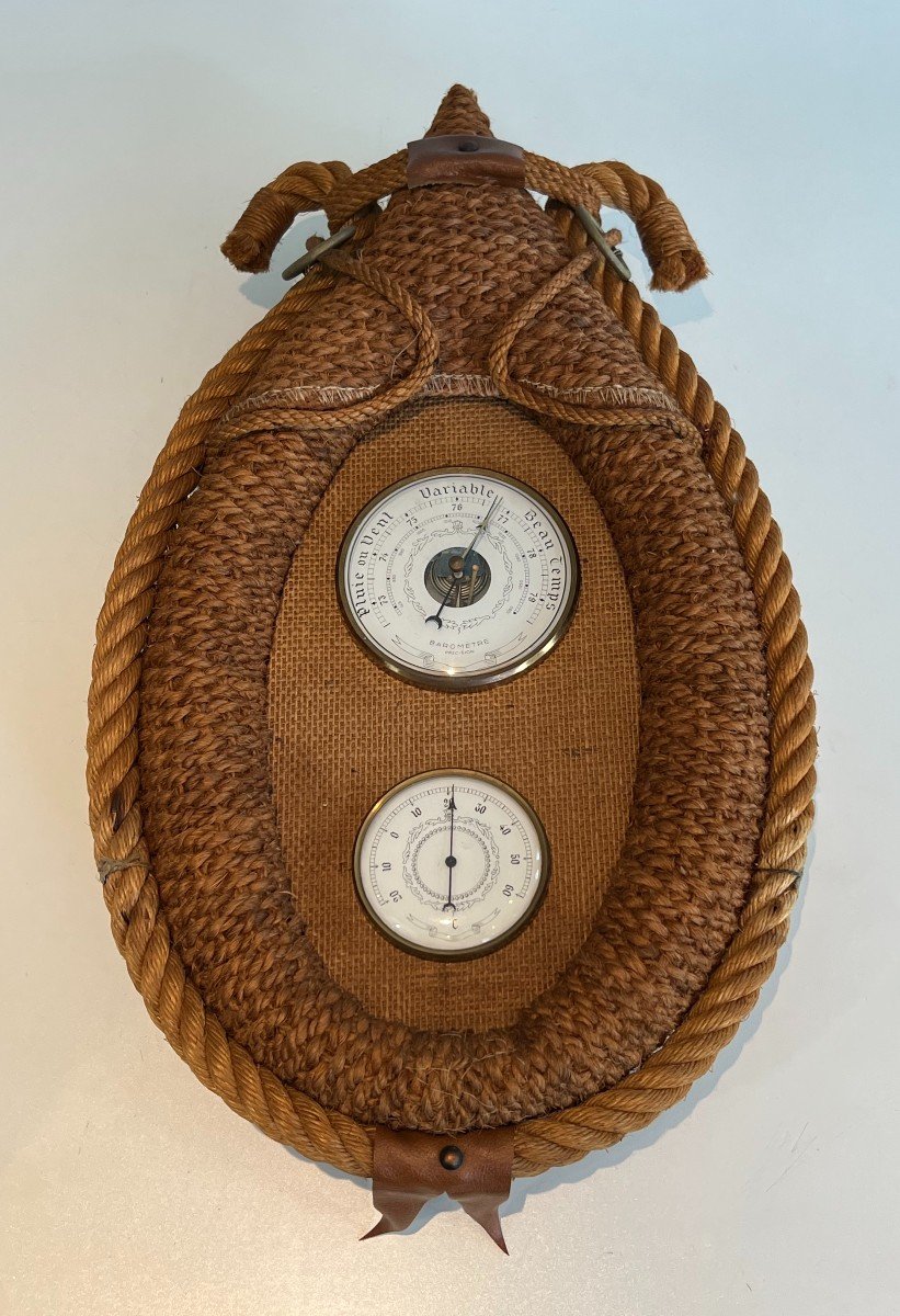 Rope Barometer. French Work By Adrien Audoux & Frida Minet. Circa 1950-photo-8