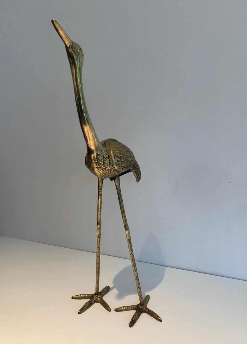 Stylish Brass Bird. French Work. Circa 1970-photo-7