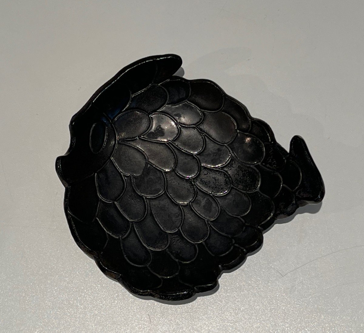 Ceramic Vide-poche Representing A Fish. French Work. Circa 1970-photo-2