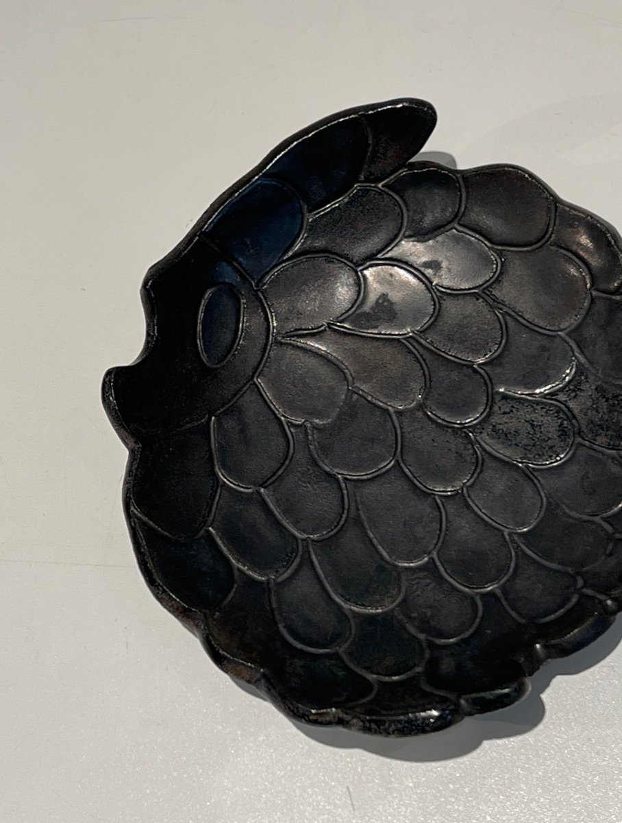 Ceramic Vide-poche Representing A Fish. French Work. Circa 1970-photo-3