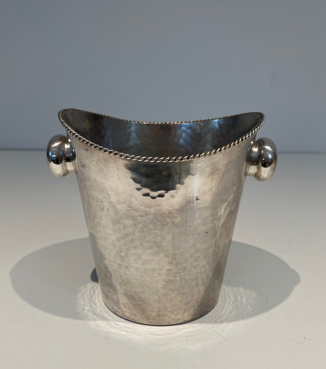 Silver Plated Champagne Bucket. French. Circa 1930-photo-2