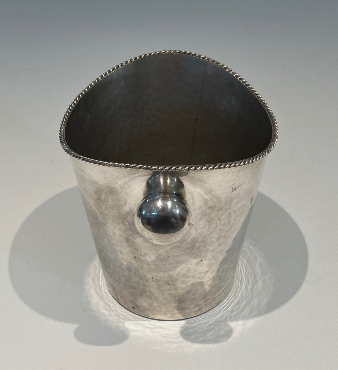 Silver Plated Champagne Bucket. French. Circa 1930-photo-7