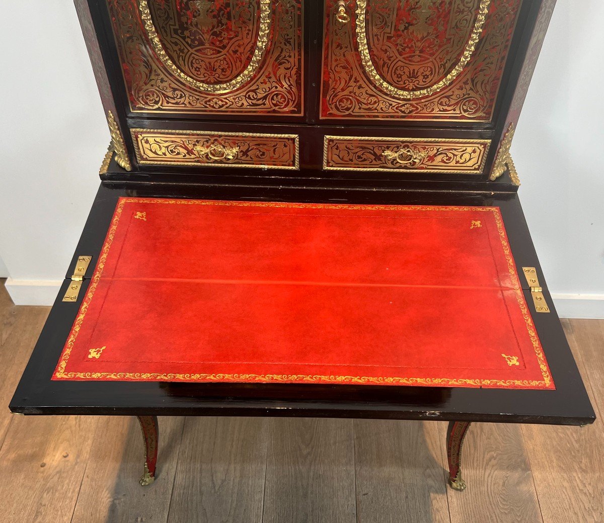 Bonheur Du Jour Desk In Boulle Marquetry From The Napoleon III Period-photo-7