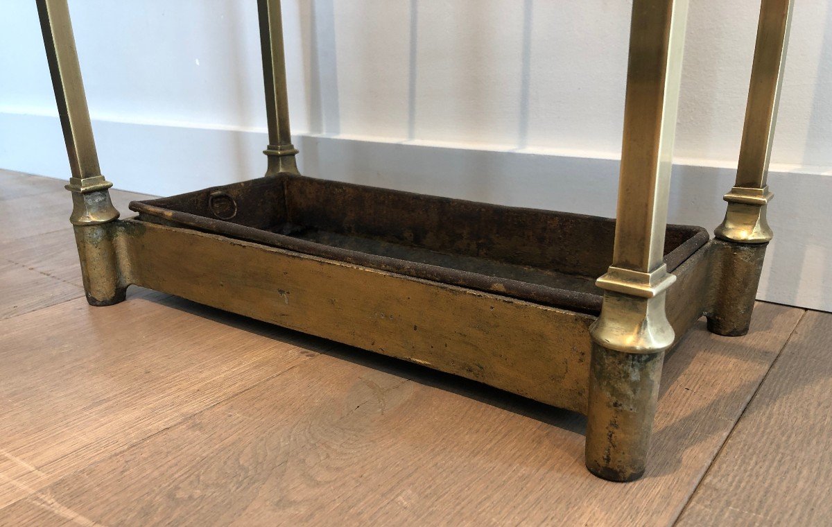 Brass And Cast Iron Umbrella Stand;. French. Circa 1900-photo-5