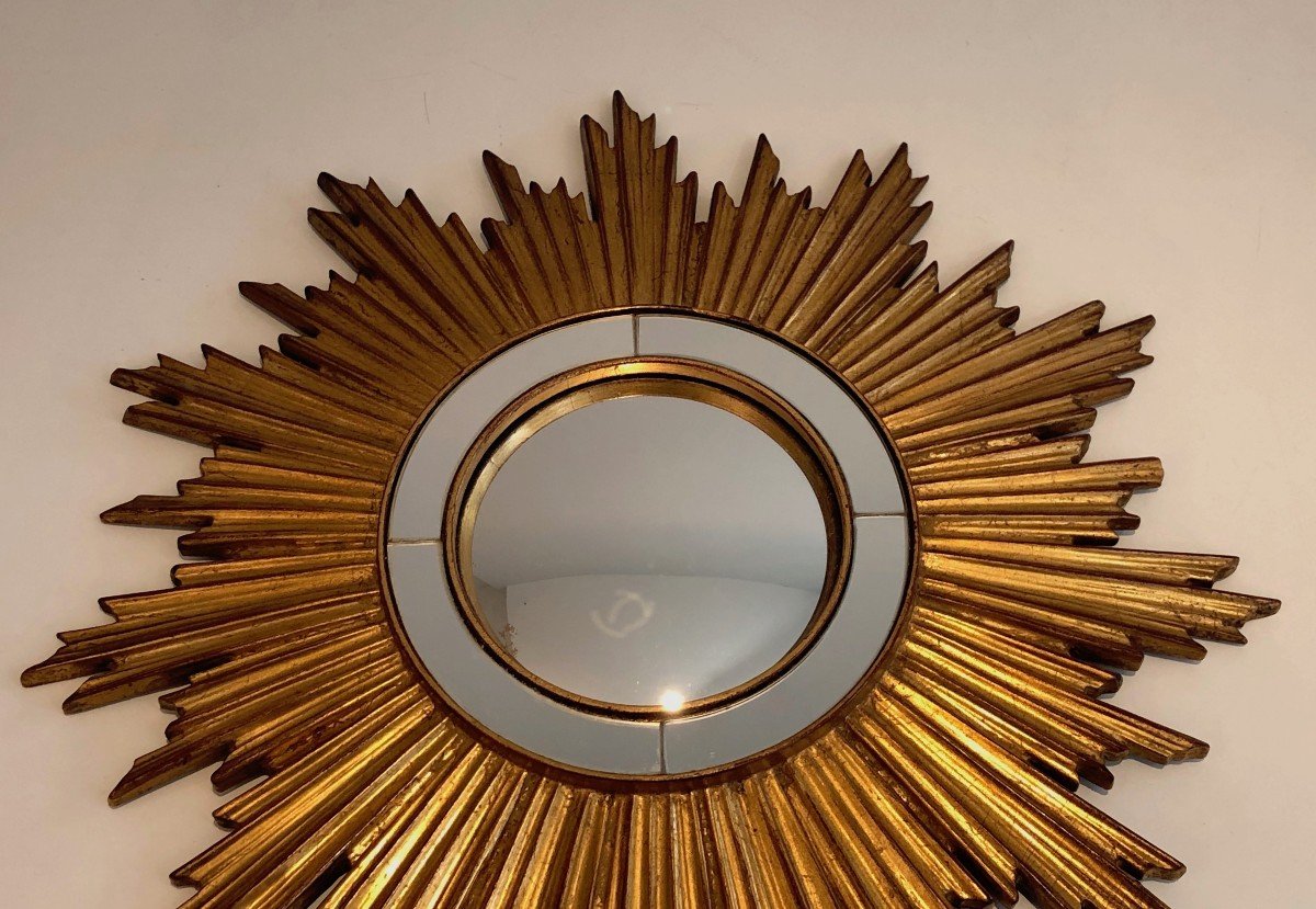 Gilt Resin Sunburst Mirror. French. Circa 1970-photo-2