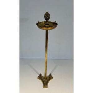 Neoclassical Style Ashtray In Bronze. French Work In The Style Of Maison Jansen. Circa 1940