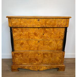 Small Biedermeier Style Chest Of Drawers With Four Drawers In Maple. Germany