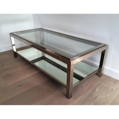 Chrome Coffee Table. Very Nice Quality. Around 1970