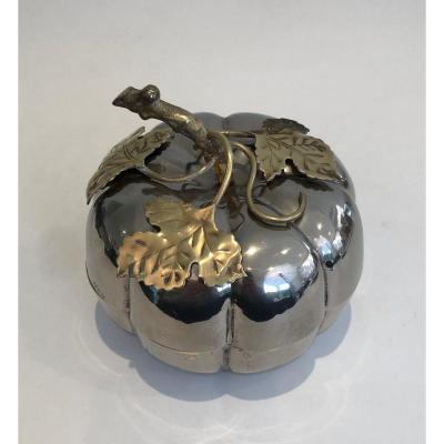 Silver Plated Apple Ice Bucket. French. Circa 1970