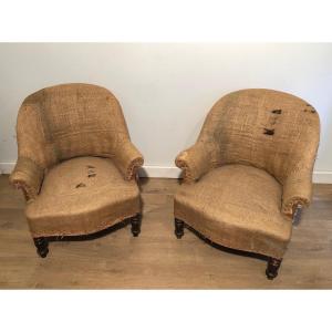 Pair Of Napoleon The 3d Armchairs