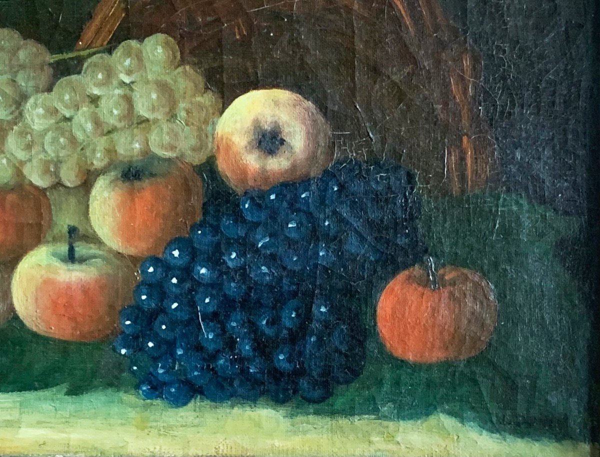 Still Life With Fruits Signed Jean-claude Dumont Oil On Canvas 19th Century-photo-4