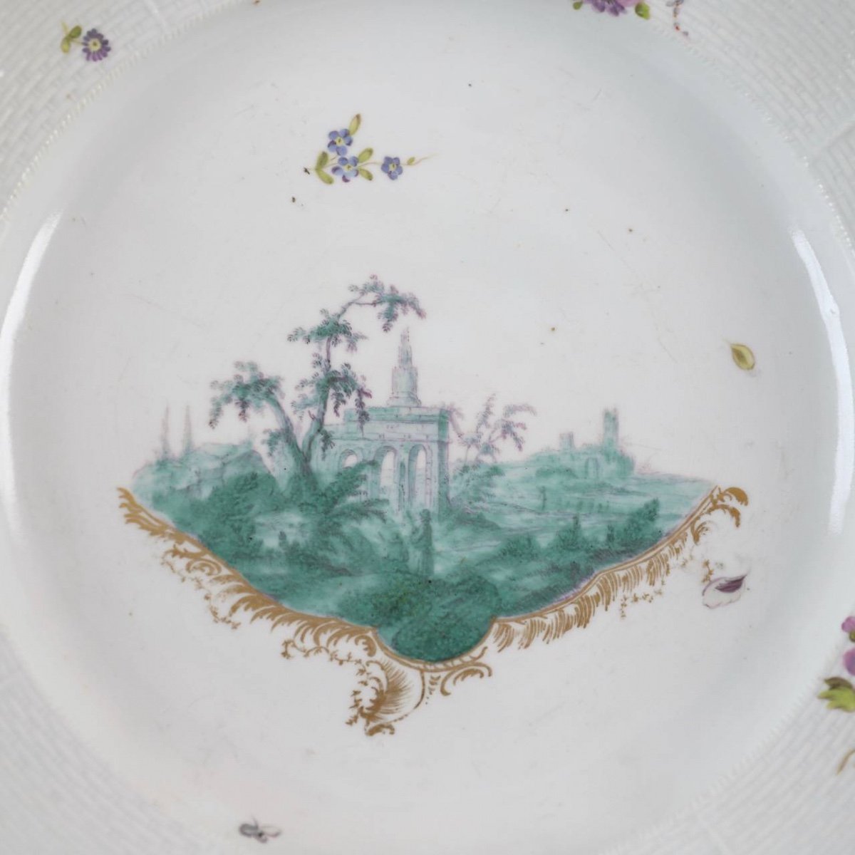 Assiette creuse en porcelaine de Frankenthal-photo-1