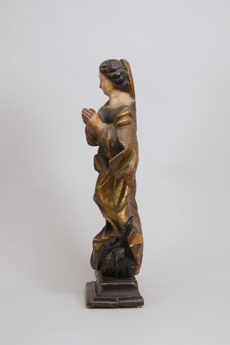 Sculpture Of The Virgin, 18th Century-photo-1