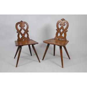 Two Double-hearted Chairs