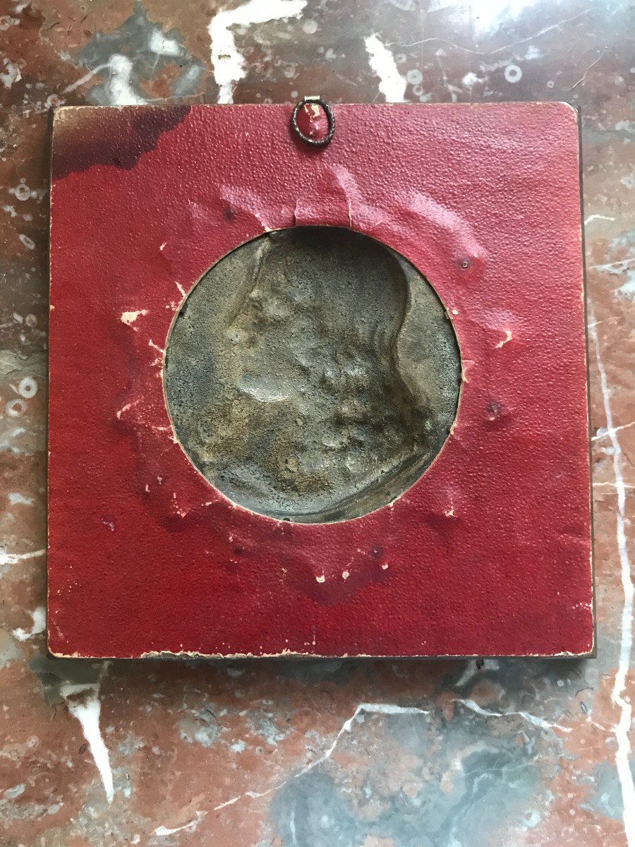 Patinated Bronze Medallion Depicting Colbert -photo-4