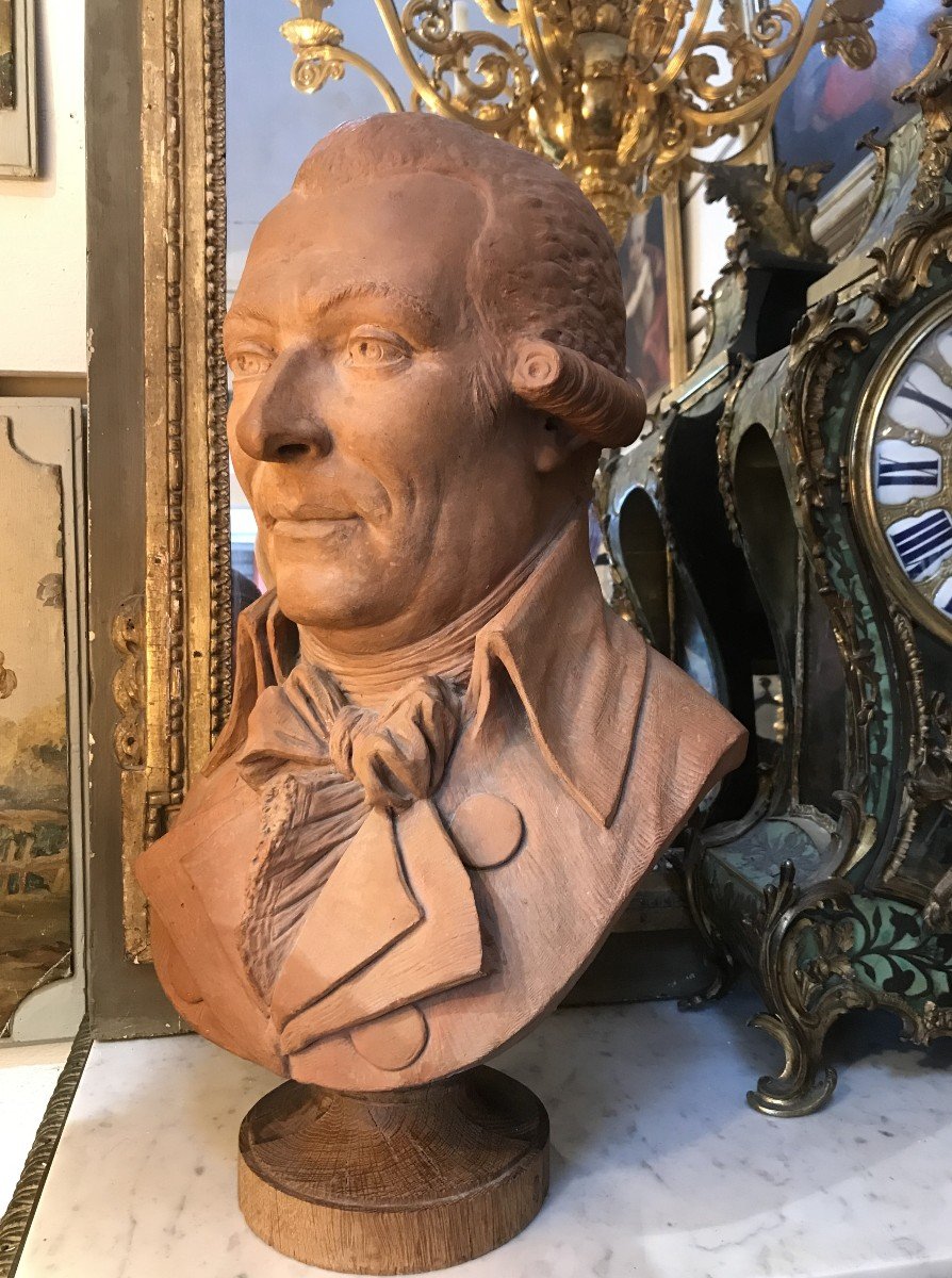 Terracotta Sculpture Bust Of A Man Late 18th Century