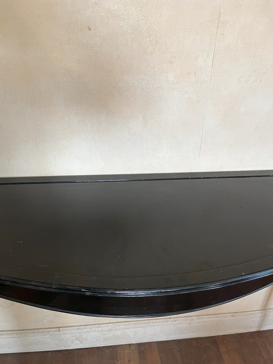 Black Lacquered Wood Console, 1950s-photo-2