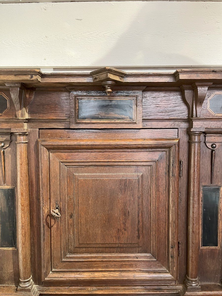 Oak Credenza From The North Of France Or The Netherlands, 17th Century-photo-2