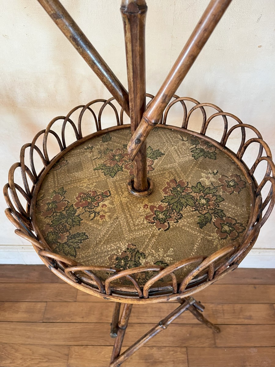 Rotating Bamboo Birdcage, Early 20th Century-photo-2