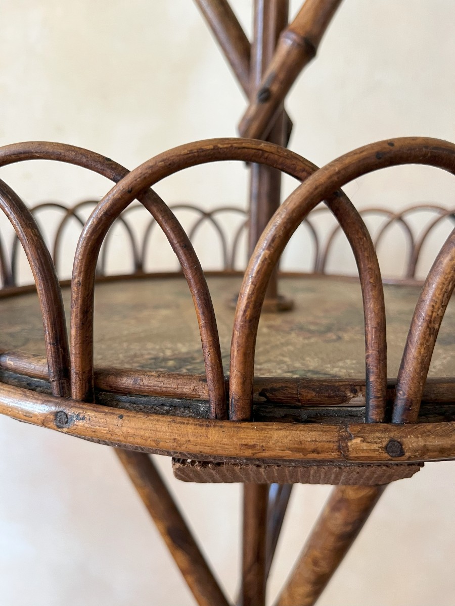 Rotating Bamboo Birdcage, Early 20th Century-photo-4