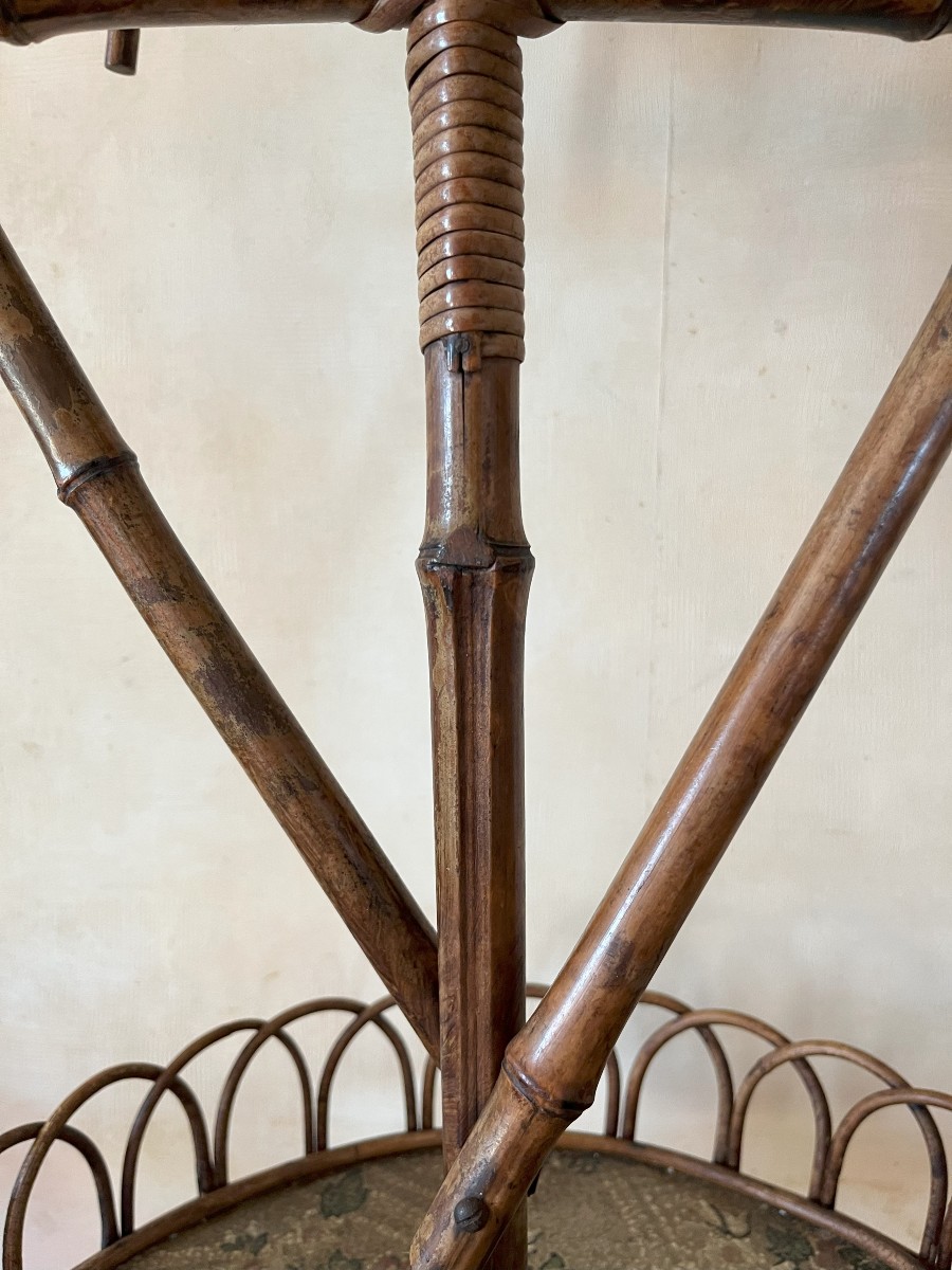 Rotating Bamboo Birdcage, Early 20th Century-photo-1