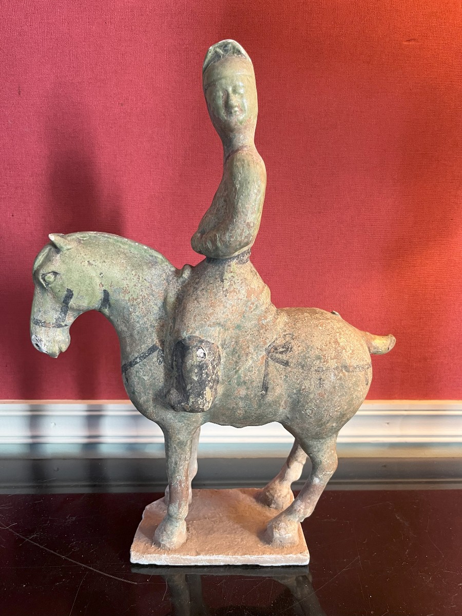 Chinese Tang Style Terracotta Horse In Presentation Box-photo-2