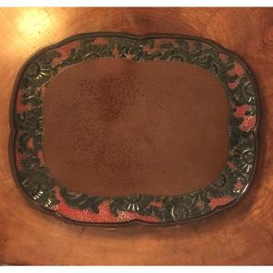 Japanese Lacquer Tray Meiji Period
