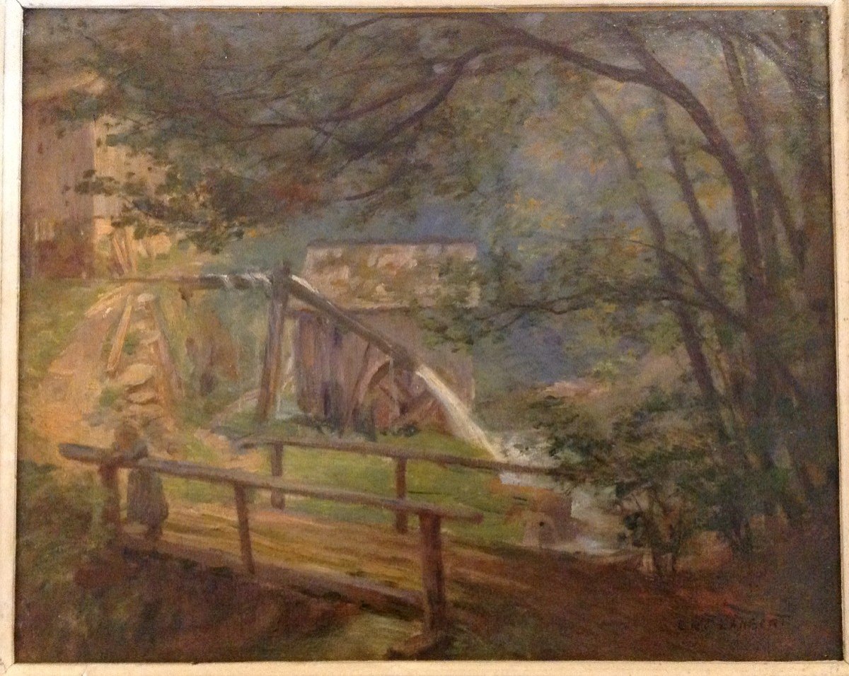 Landscape Painting Signed Cnlambert