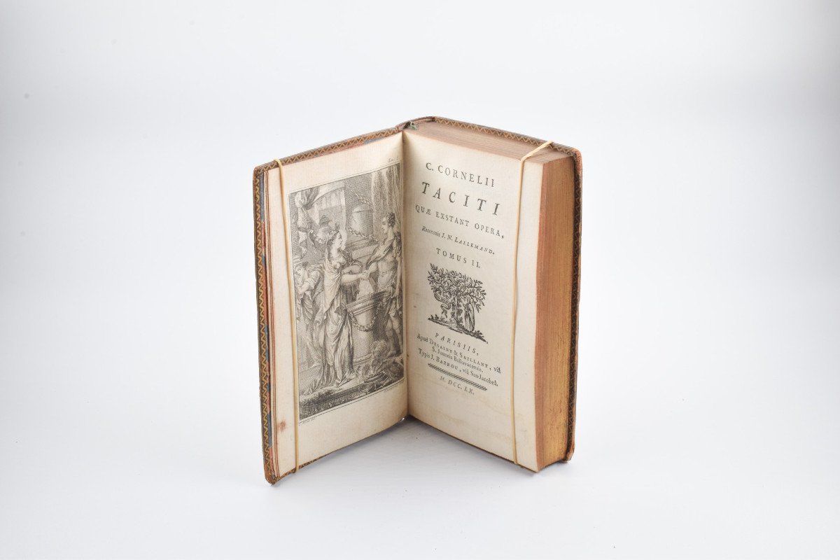 Antique Books : Cornelii Taciti Opera 1760 Eisen-photo-4