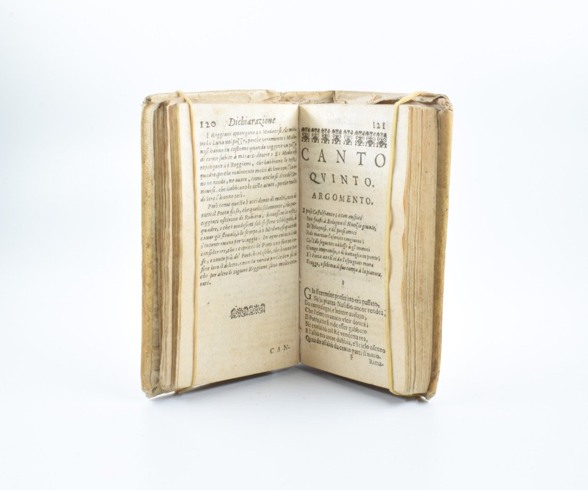 Livre Ancien : Alessandro Tassoni [le Tasse] – La Secchia Rapita [le Seau Enlevé] 1630 -photo-2