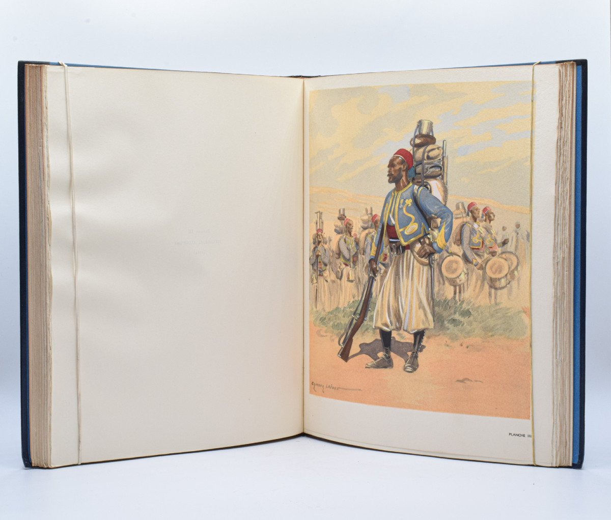 Livre ancien : Les "Africains" de Mac Orlan et Edmond Lajoux 1945 Belle Reliure-photo-4