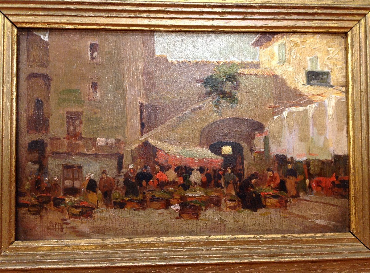 Market Scene Painting-photo-3