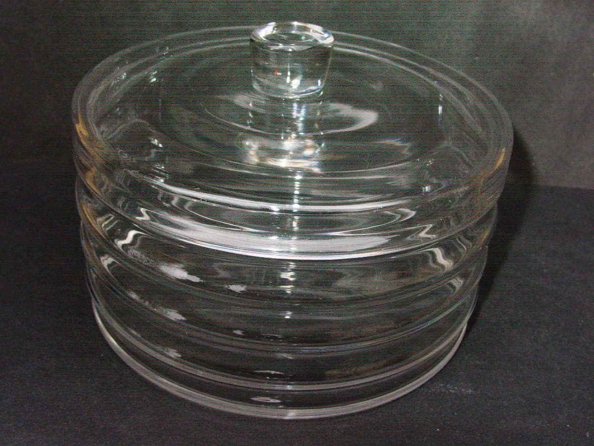 Baccarat Crystal Cookie Box Circa 1950