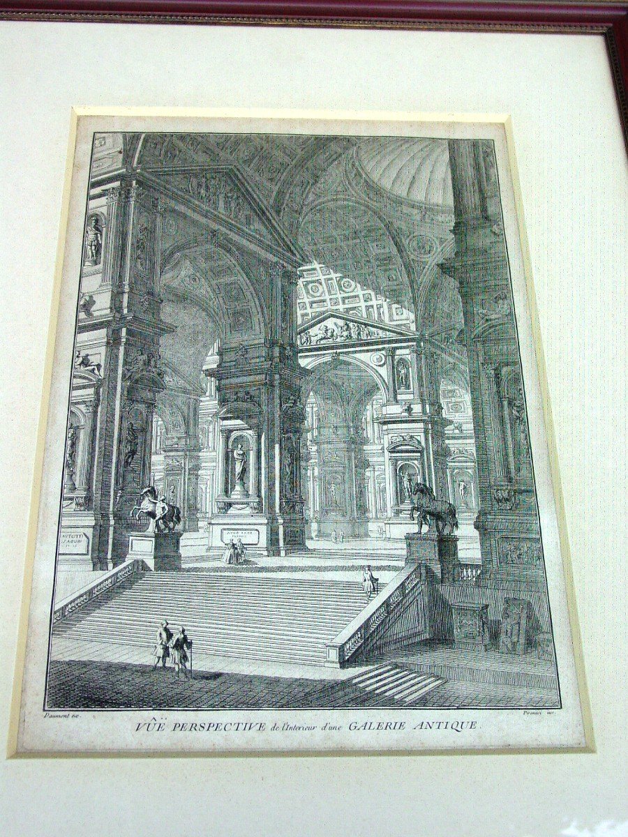 Gravure 19ème Daumont & Piranèse  -photo-3