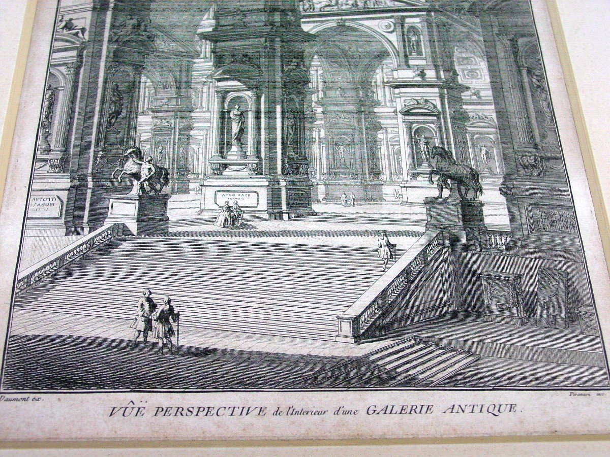 Gravure 19ème Daumont & Piranèse  -photo-3