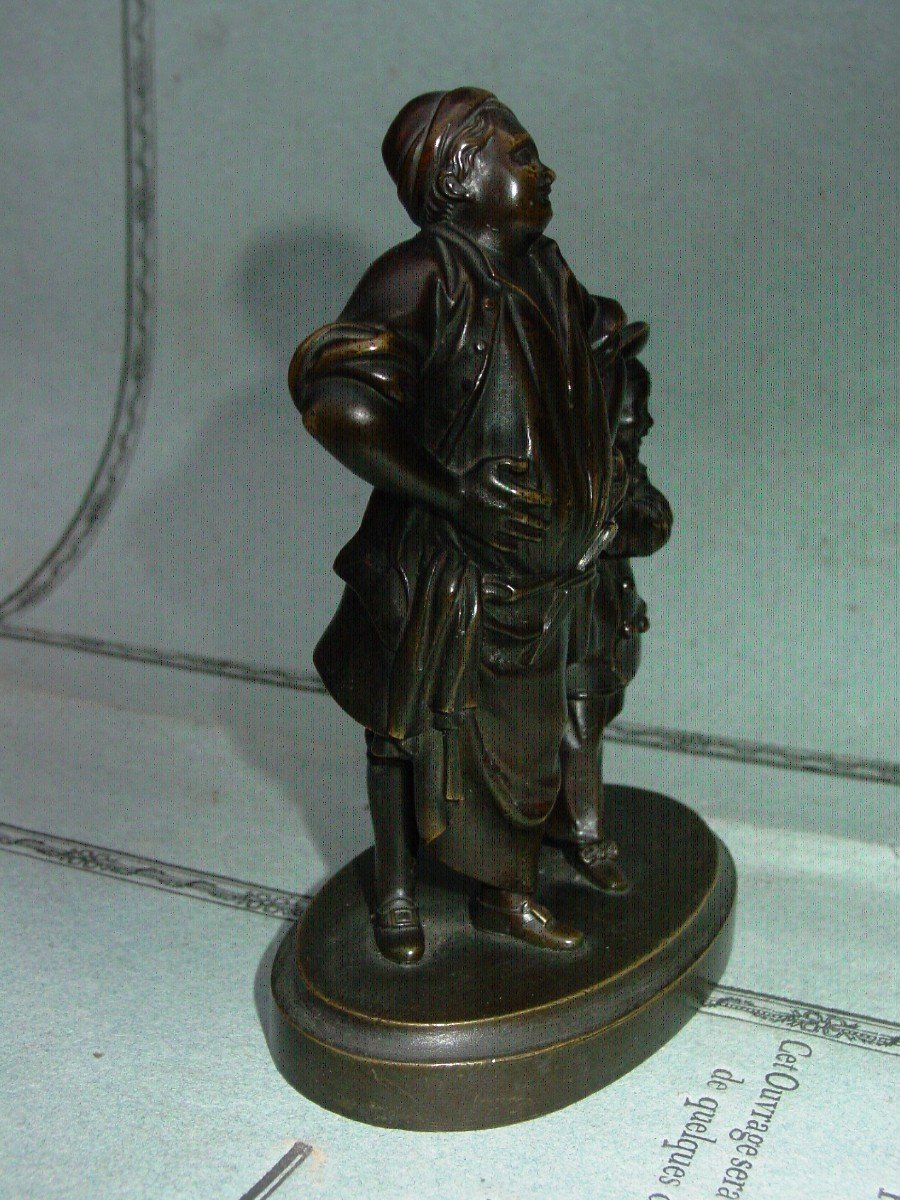 Bronze 1900 "the Little Pilferer" Foundry Mark "cc"-photo-3