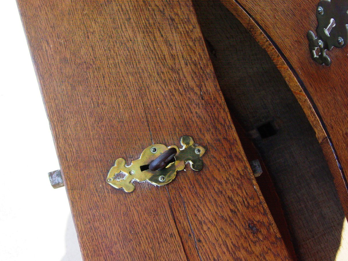 Commode 18th Crossbow Waxed Oak East Of France-photo-6