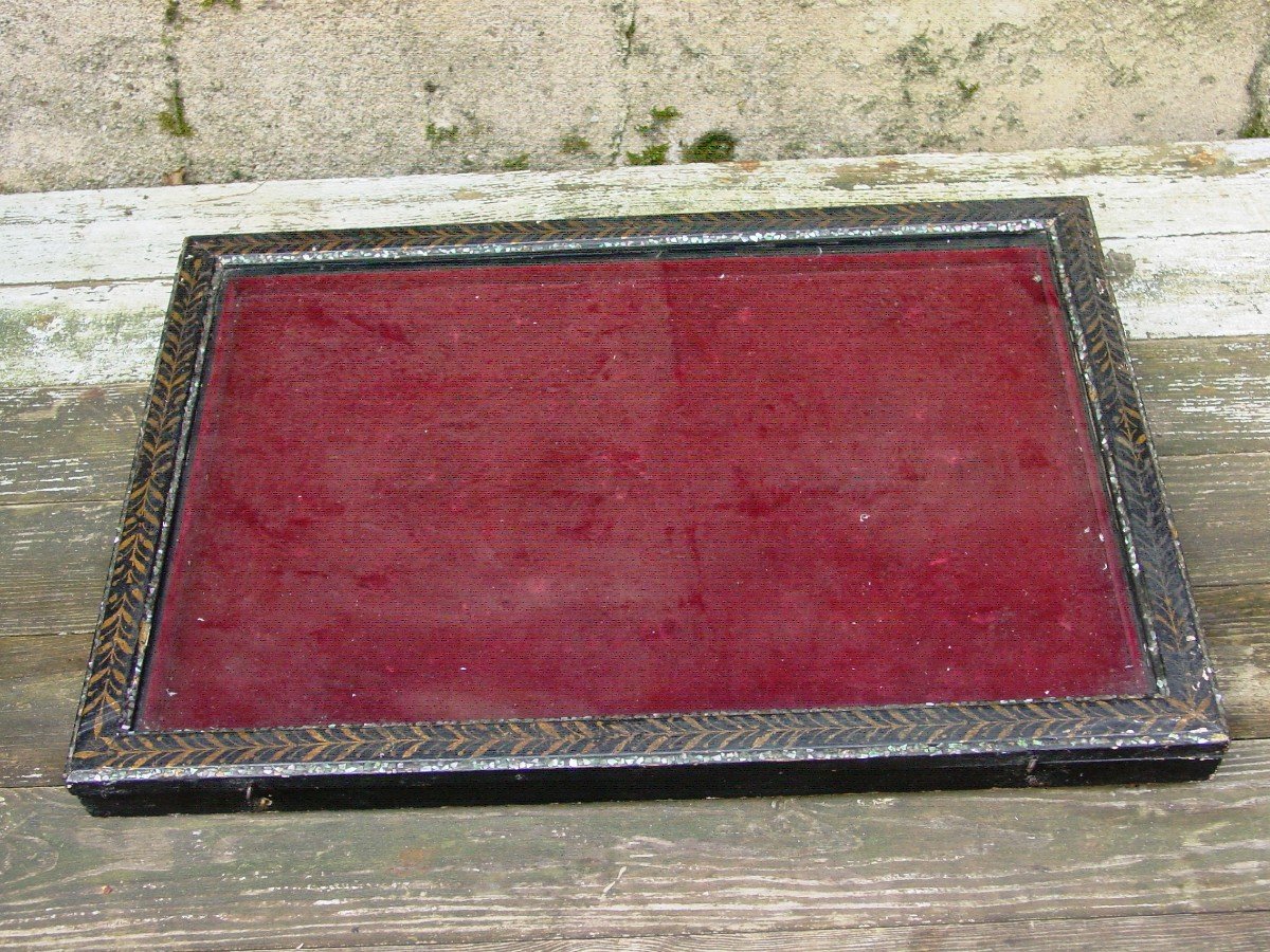 Cadre Vitrine Plate Napoléon III Burgoté  -photo-1