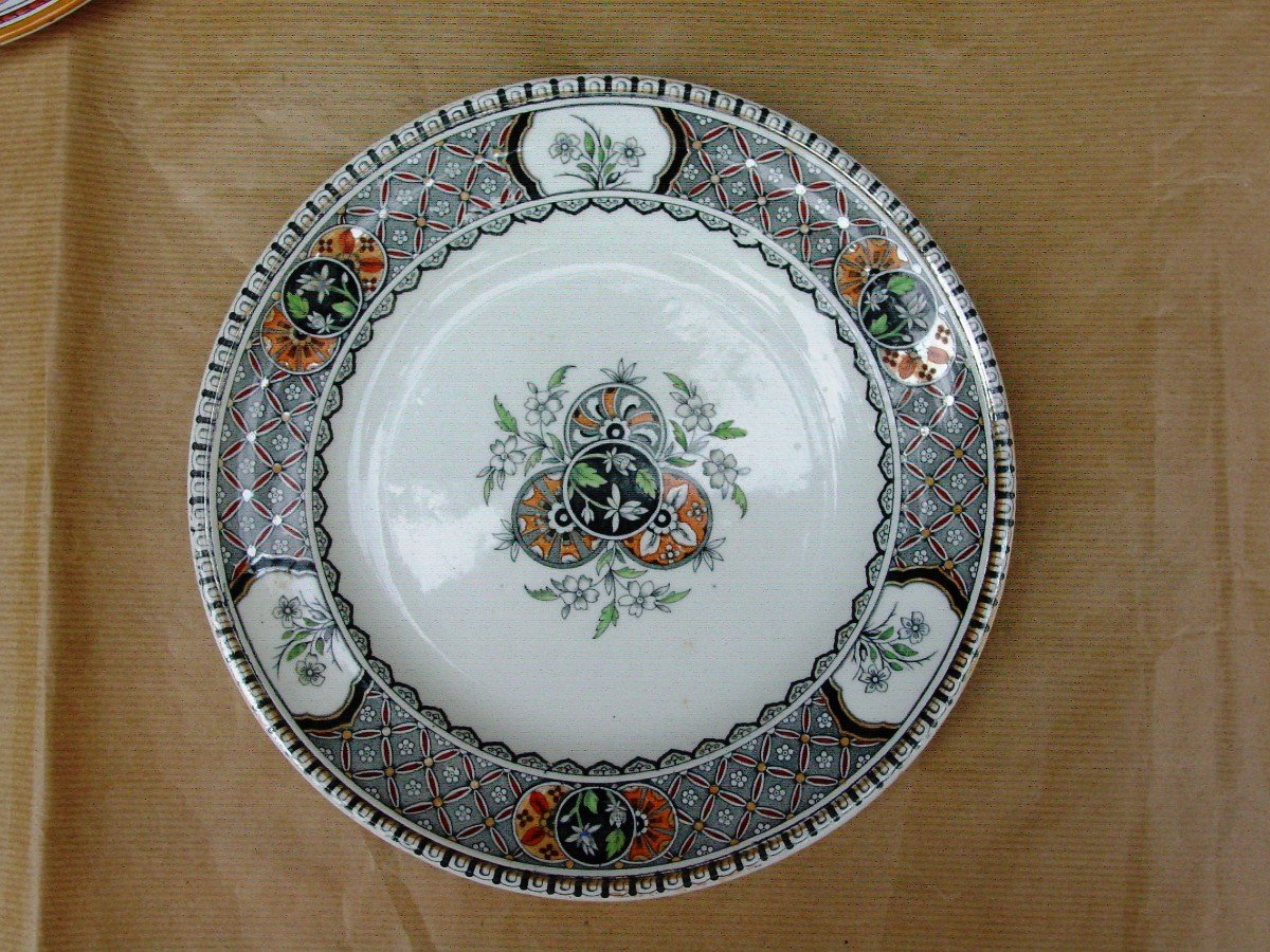 Pèle-mèle  De 5  Assiettes   19ème  Minton -photo-2