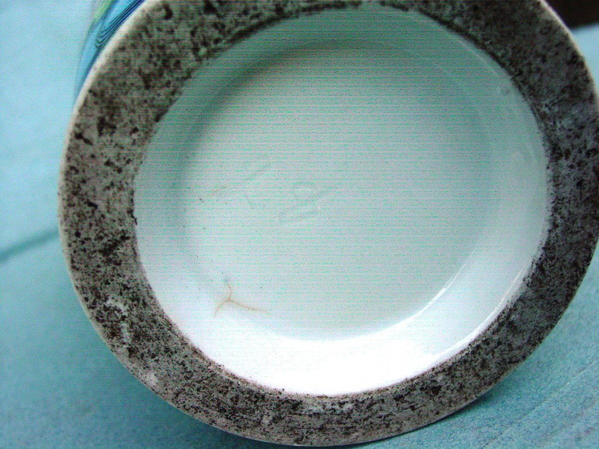 Vase Bayeux  Ht: 27 Cm. Période Gosse porcelaine-photo-7