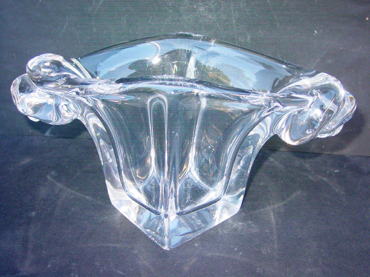 Crystal Vase From Daum In Nancy