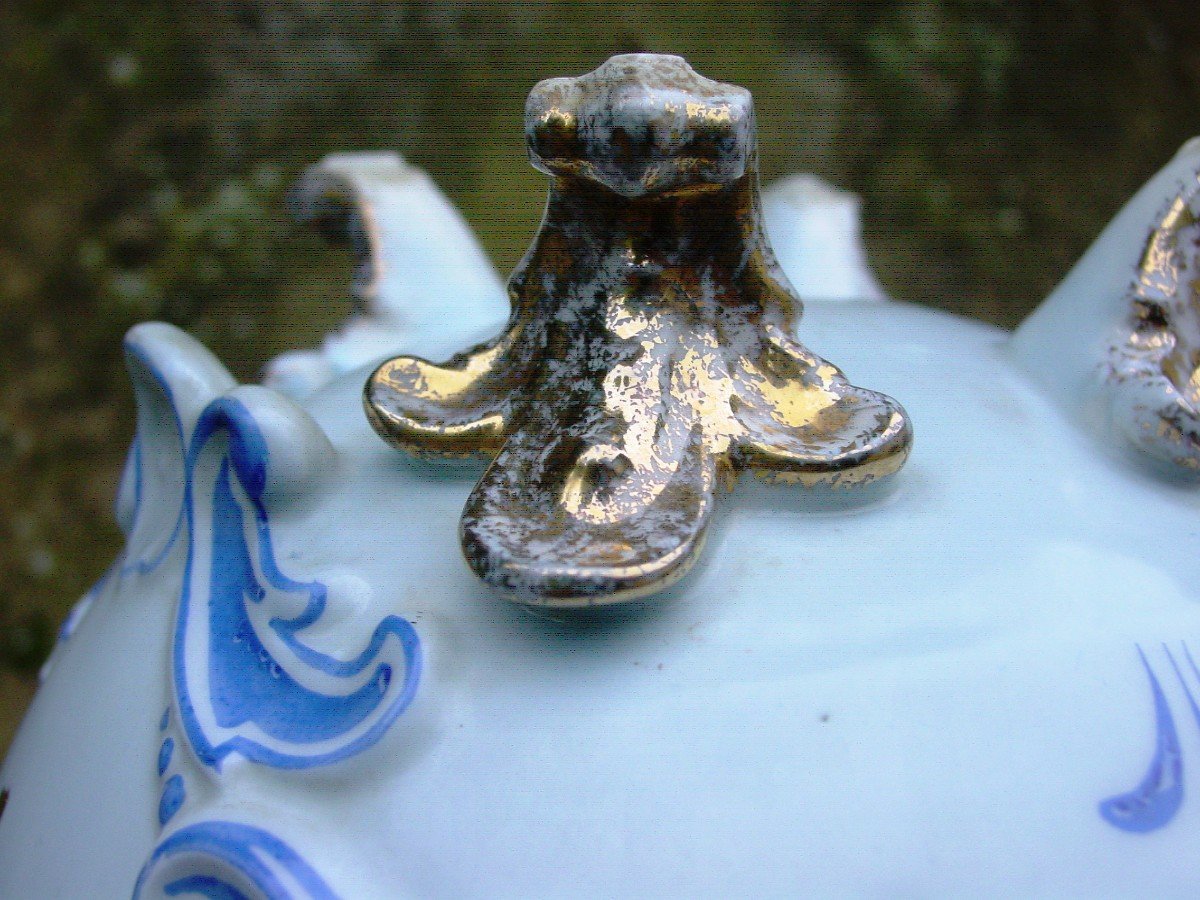 Cache-pot d'Autel Dédié Au Christ En Porcelaine De Londe à Limoges -photo-8
